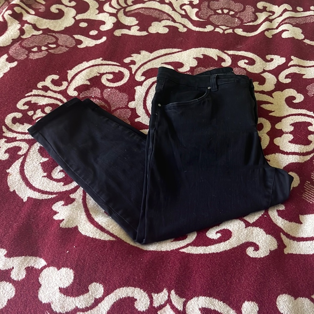 Universal Standard black stretch skinny jeans size 18